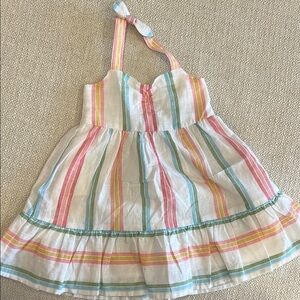 Janie & Jack Striped Multicolor Kids Dress